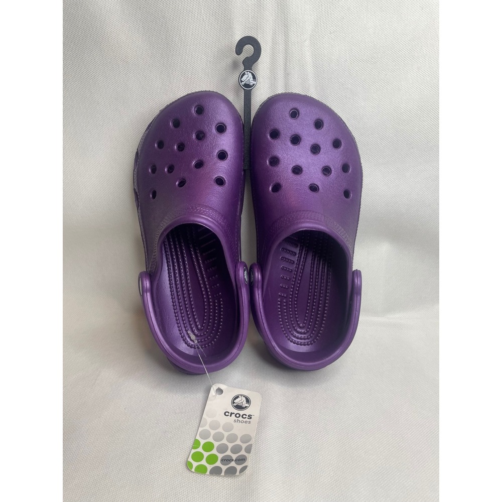 Crocs Cayman Grape Clogs Flops Shoes Size Mens 5 Womens 7 Purple Stomp Unisex